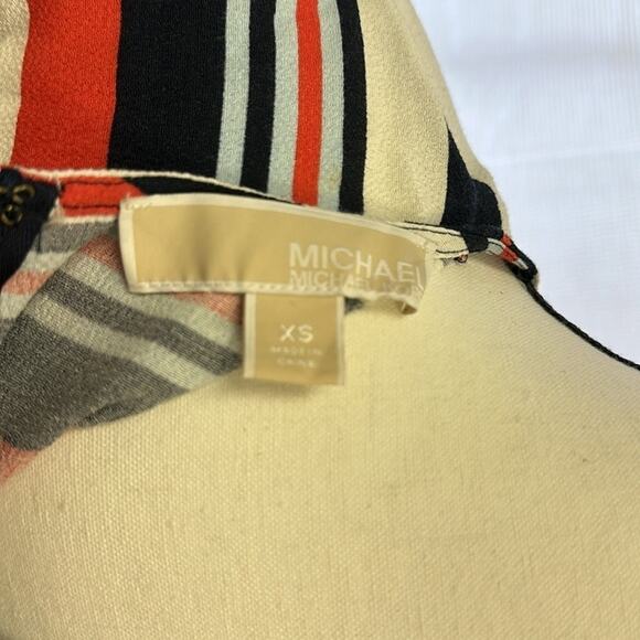 Michael Kors Striped Blouse - Size XS, Vibrant and Stylish - Picture 7 of 9